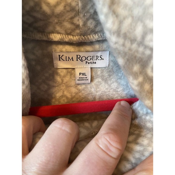 Kim Rogers Petites Athleisure Fleece XL‎ NWT - Picture 2 of 3